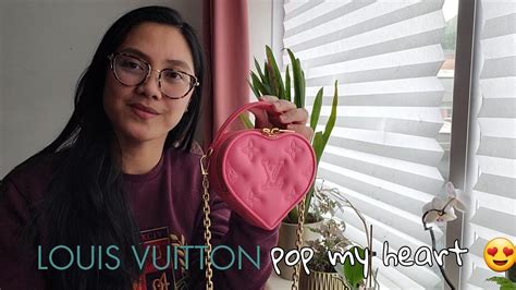 louis vuitton pop my heart pouch/bag/ top handle what fits